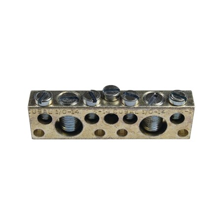 Burndy Aluminum Neutral Bar, K5P6C2P1/0CAG1 K5P6C2P1/0CAG1
